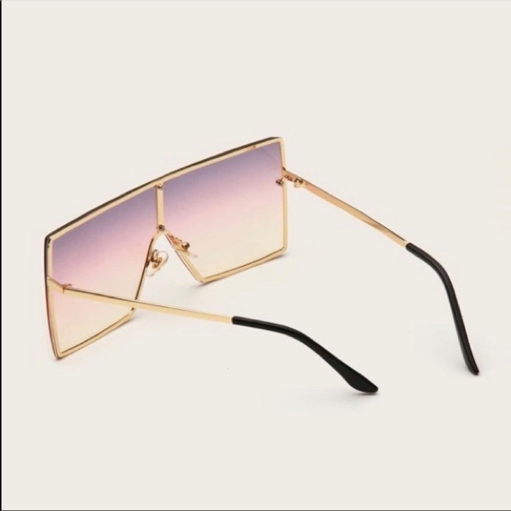 Multi Color Square Frame Sunglasses New - Picture 8 of 8